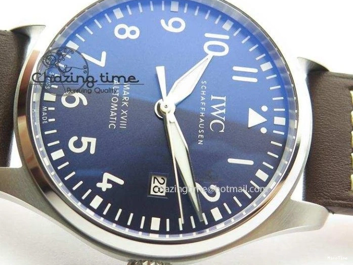 MIROTIME 0223 Mark XVIII Le Petit Prince IW327004 SS Mk Maker Best Edition Blue Dial On Brown Leather Strap A TimelessDesign 7296